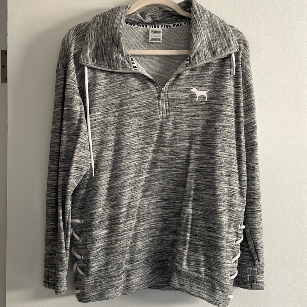 PINK quarter zip sweatshirt